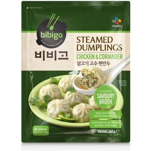 BIBIGO CHICKEN & CORIANDER STEAMED DUMPLINGS 560G