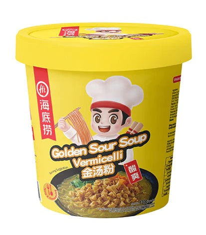 HAIDILAO GOLDEN SOUR SOUP VERMICELLI CUP 130G 海底撈方便粉絲金湯粉 (酸爽)