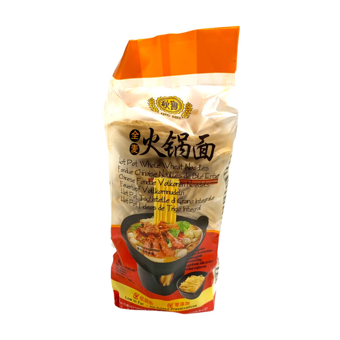 QIU SHI HOT POT WHEAT NOODLE 300G 秋實全麥火鍋麵