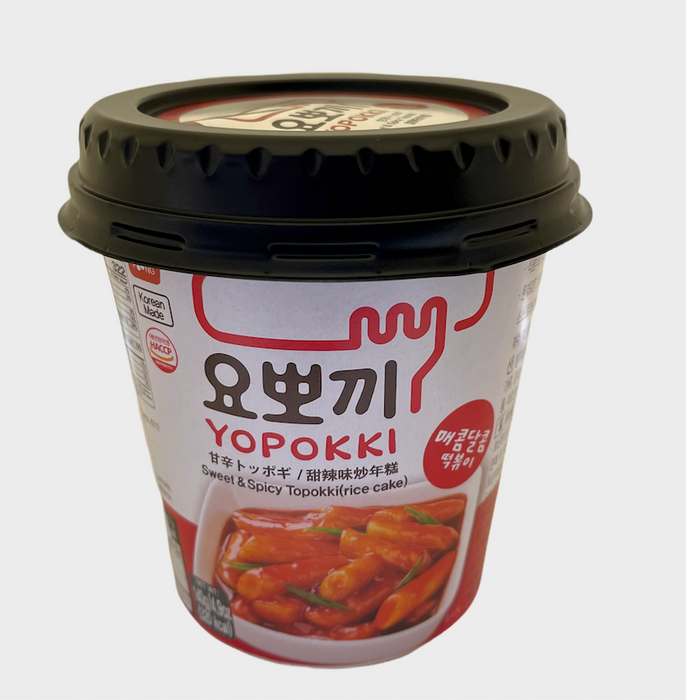 INSTANT YOPOKKI SWEET & SPICY TOPOKKI TTEOKBOKKI RICE CAKE 140G