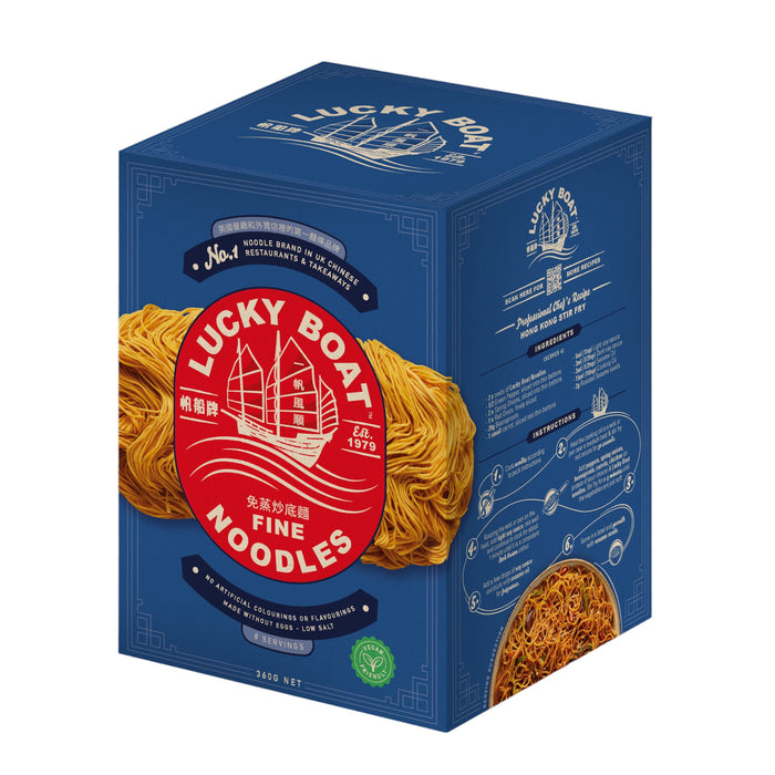 LUCKY BOAT FINE NOODLES BLUE BOX 360G