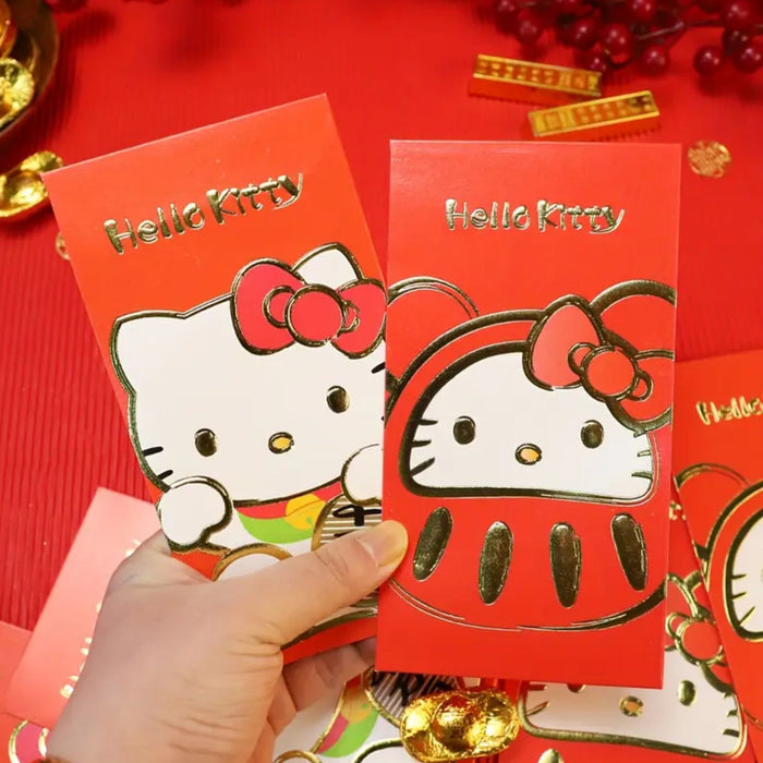 SANRIO HELLO KITTY PRINT LUCKY RED ENVELOPES 6PC