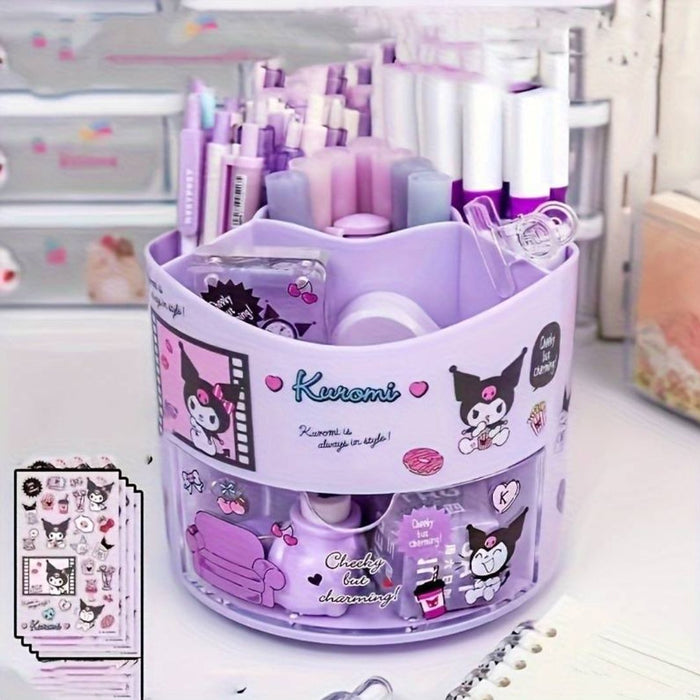 SANRIO PURPLE KUROMI ROTATING PEN HOLDER