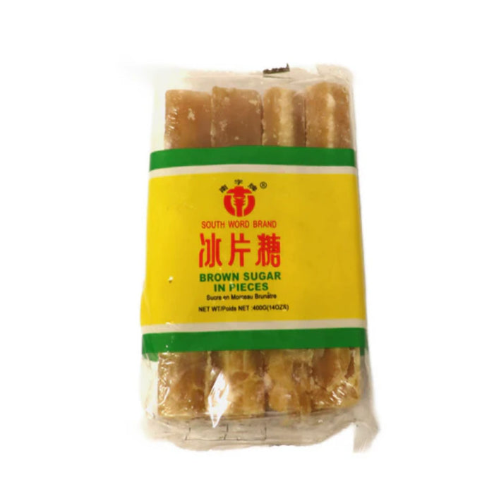 SOUTH WORD BROWN SUGAR IN PIECES 400G 南方字牌冰片糖