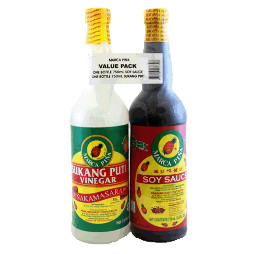 MARCA PINA VALUE PACK SOY & VINEGAR 2X750ML