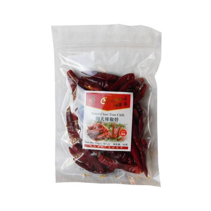 TAI YANG MEN DRIED CHAO TIAN CHILLI 50G 太陽門 朝天辣椒乾