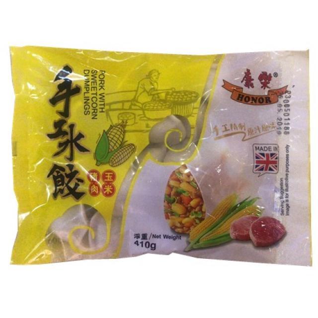 HONOR DUMPLINGS PORK WITH SWEETCORN 410G