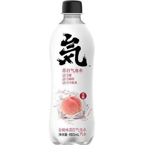 元气森林桃味气泡水480ML 元气森林白桃味苏打气泡水