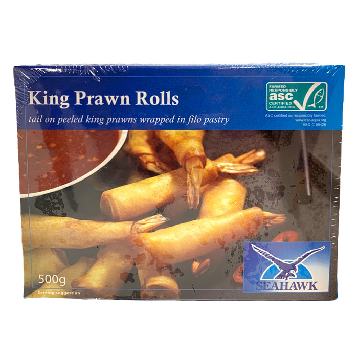 SEAHAWK FROZEN KING PRAWNS ROLLS 500G (APPROX. 31-33 PIECES)