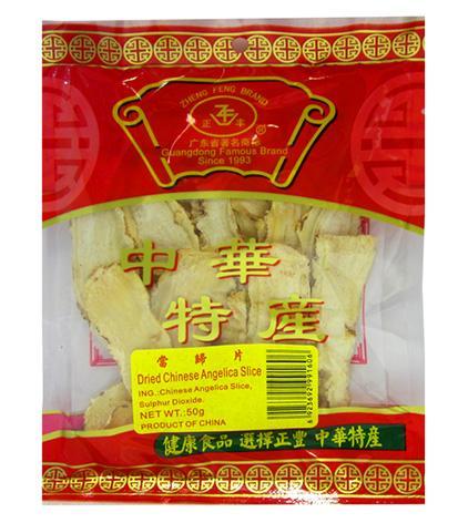 ZHENG FENG DRIED CHINESE ANGELICA SLICE 50G 正豐當歸 (切片)