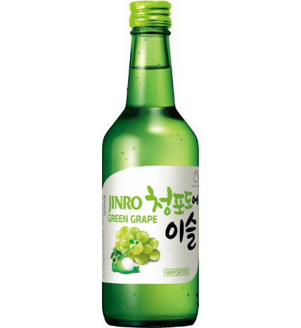 JINRO GREEN GRAPE SOJU 13% 360ML 참이슬청포도