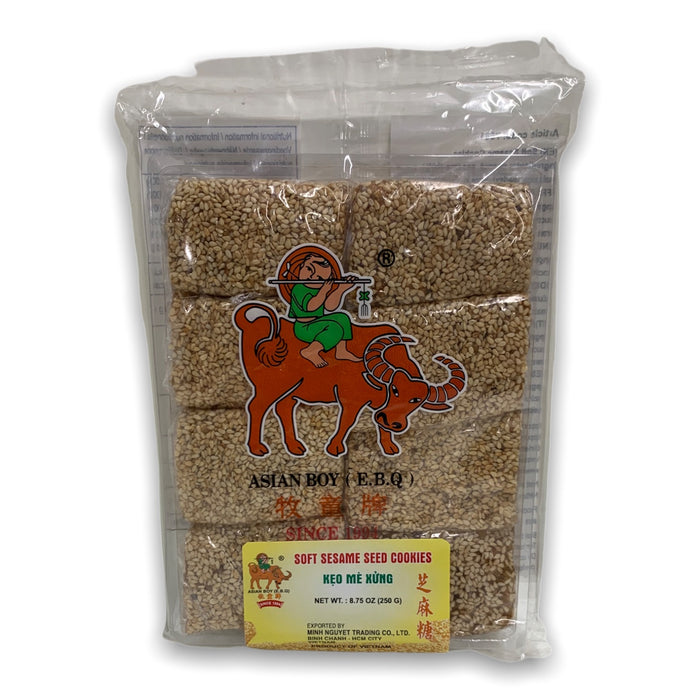 ASIAN BOY SOFT SESAME SEED COOKIES - 250G 牧童牌芝麻軟糖