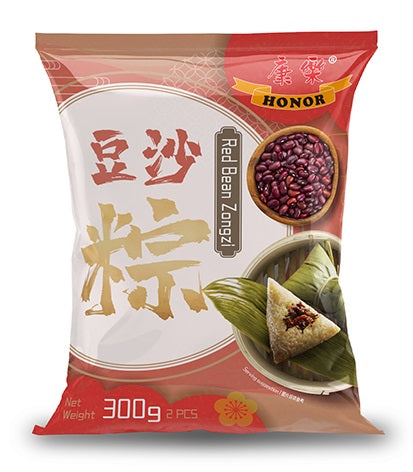 HONOR RED BEAN RICE DUMPLING ZONGZI 300G 康樂豆沙粽