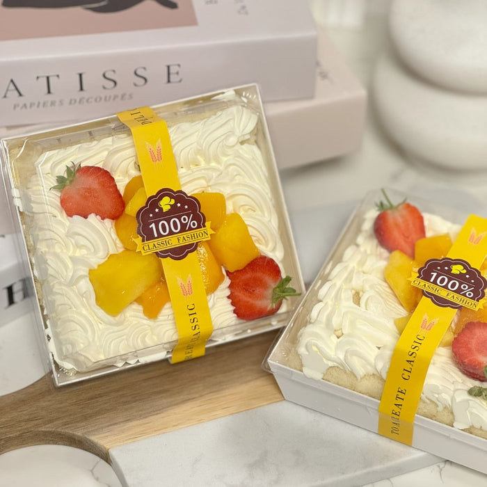CHINA COURT MANGO SQUARE BOX CAKE (Dispatched Tues - Thurs)