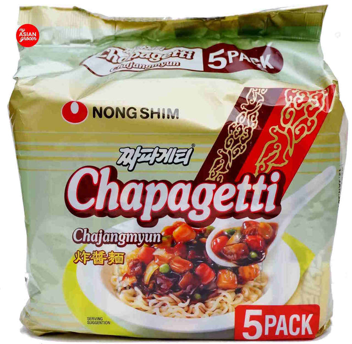 NONGSHIM CHAPAGETTI CHAJANGMYUN, PACK OF 5