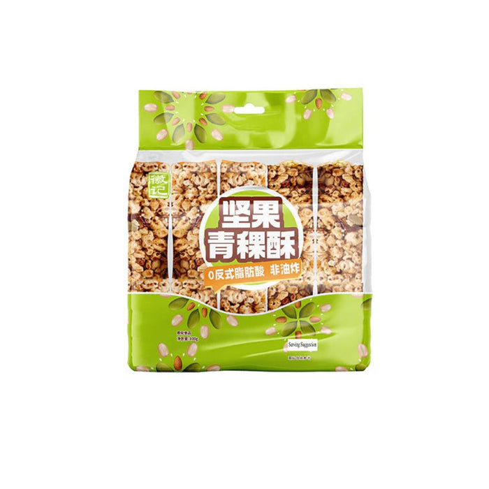 HUI JI BARLEY SNACK BAR WITH NUTS 100G