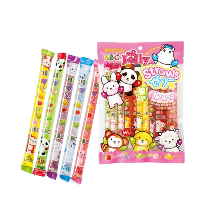 ABC ASSORTED FRUIT JELLY STRAWS 400G