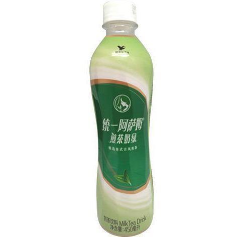 UNI GREEN MILK TEA DRINK 450ML 統一阿薩姆煎茶奶綠
