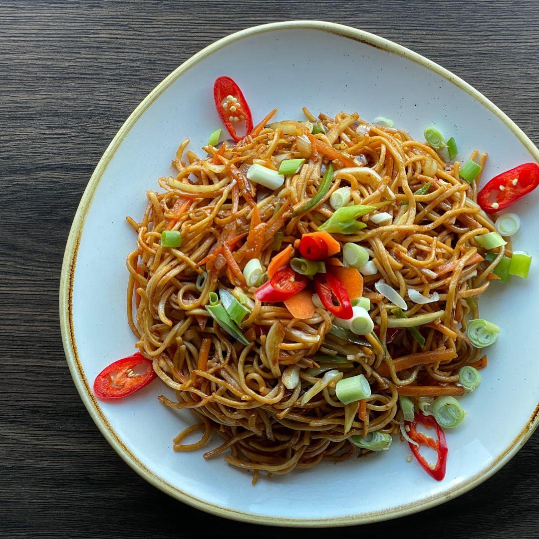 Fragrant Sesame Garlic Stir-Fry with Sau Tao Noodles Recipe