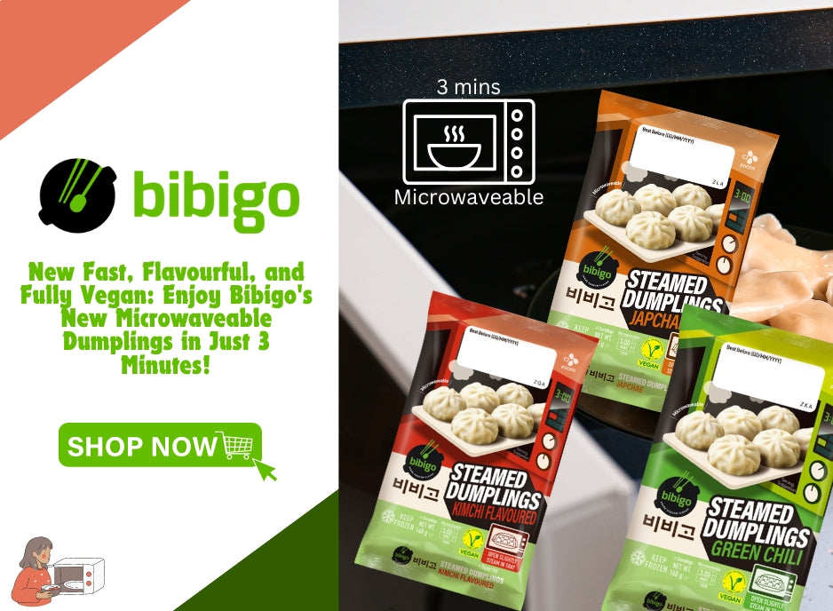 New Bibigo Vegan Microwaveable Dumplings