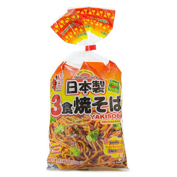 ITSUKI YAKISOBA NOODLES WITH SAUCE 510G