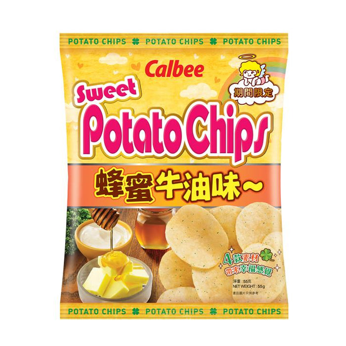 CALBEE HONEY BUTTER POTATO CHIPS 55G