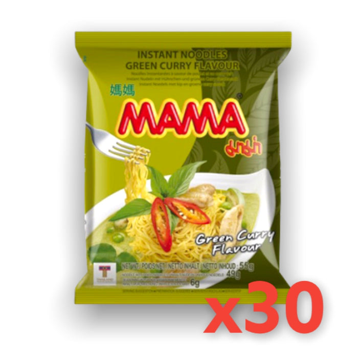 媽媽雞肉綠咖哩麵，30 盒