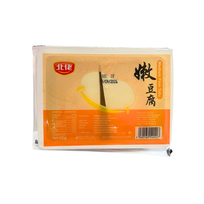 TOFU KING SMALL MEDIUM FIRM TOFU 400G 北佬嫩豆腐