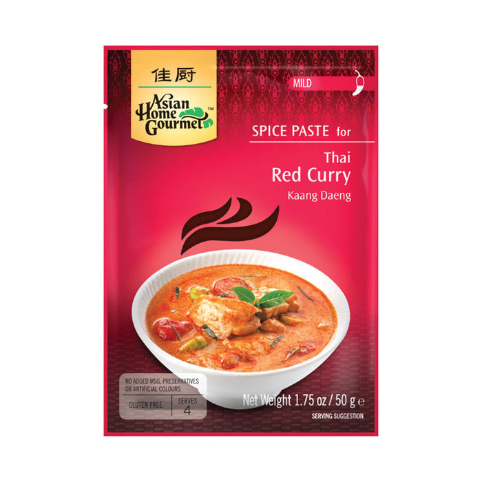 ASIAN HOME GOURMET THAI RED CURRY PASTE 50G 红咖喱酱