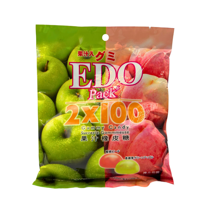 EDO PEACH & GREEN APPLE GUMMY 120G