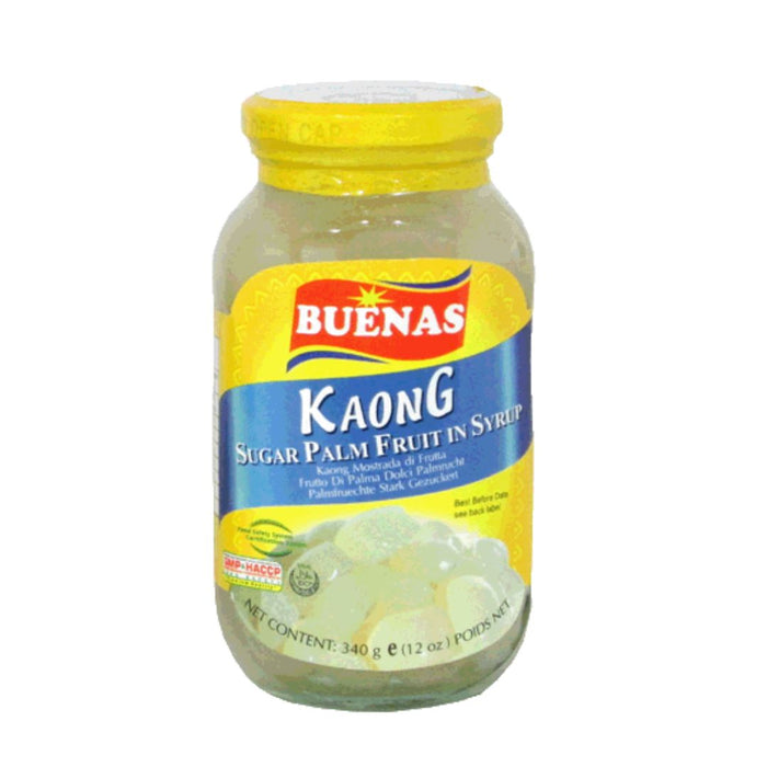 BUENAS SUGAR PALM FRUIT KAONG WHITE 340G 糖水律丹(白色)