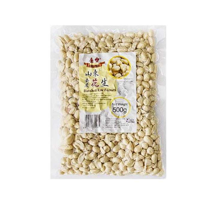 HONOR BLANCHED PEANUT KERNELS 500G 康樂山東去皮生花生
