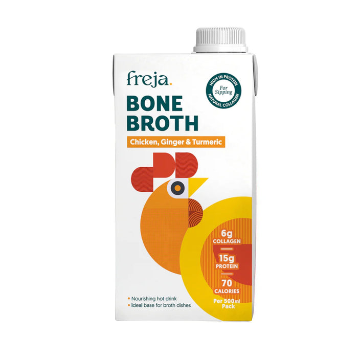 FREJA CHICKEN GINGER TURMERIC BONE BROTH 500ML