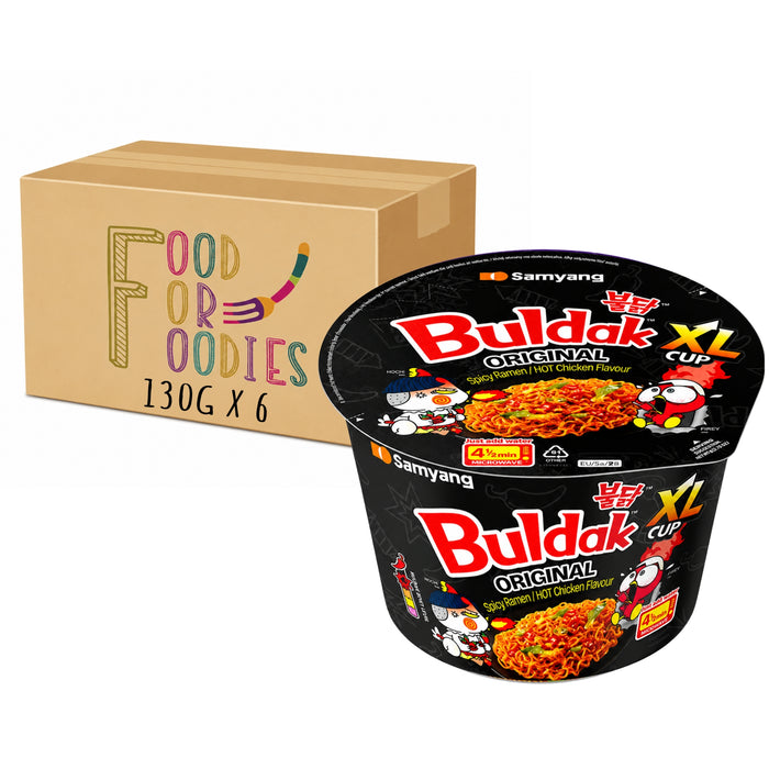 SAMYANG XL BULDAK ORIGINAL HOT CHICKEN NOODLE BOWL 130G, CASE OF 6