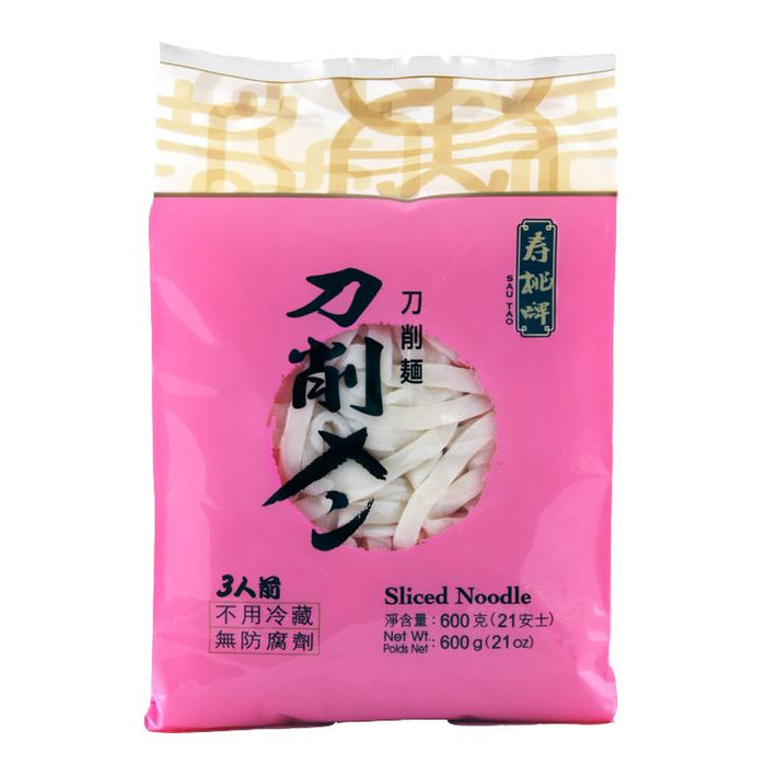 SAU TAO Sliced Noodle 600G 寿桃牌 刀削面