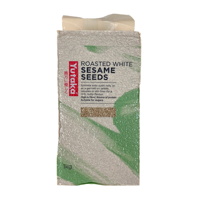 YUTAKA ROASTED WHITE SESAME SEEDS 1KG