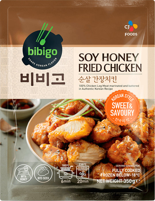 CJ BIBIGO KOREAN STYLE SOY HONEY FRIED CHICKEN - 350G