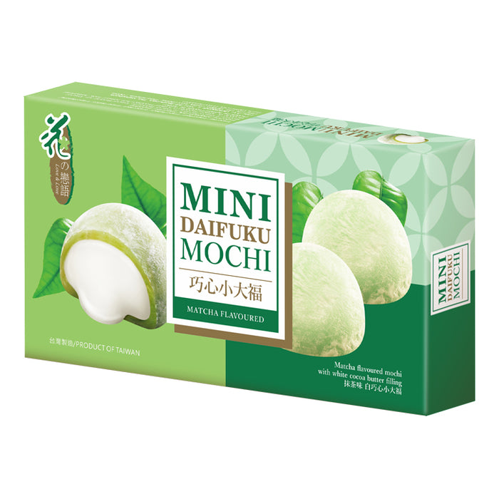 LOVE & LOVE MATCHA MINI MOCHI 80G 花之戀語-巧心小大福 (抹茶味)
