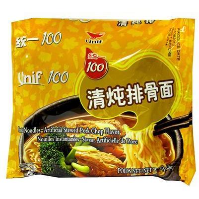 UNIF PORK CHOP FLAVOUR NOODLE 统一100清炖排骨面