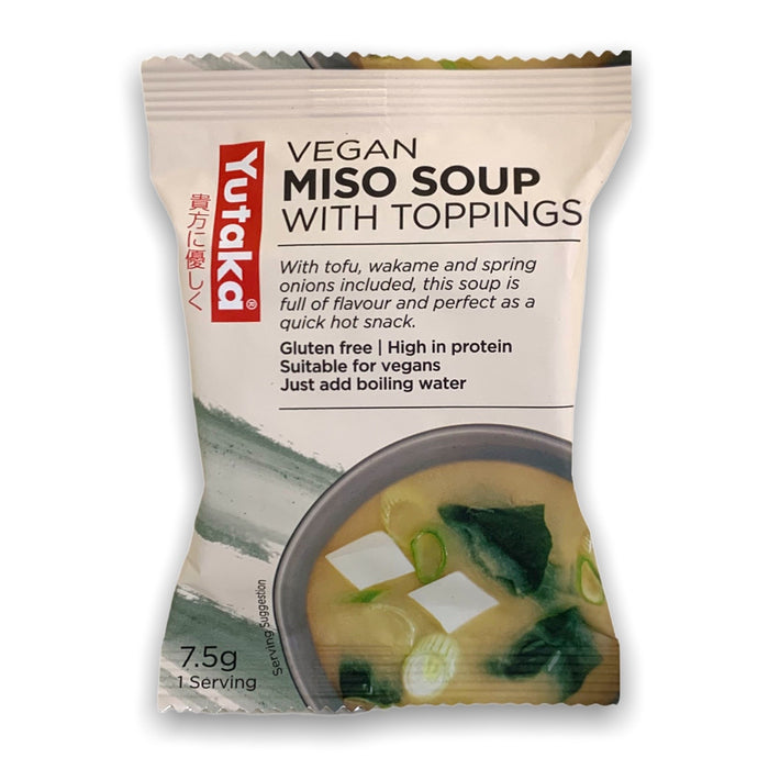 YUTAKA VEGAN MISO SOUP WITH TOPPINGS 7.5G