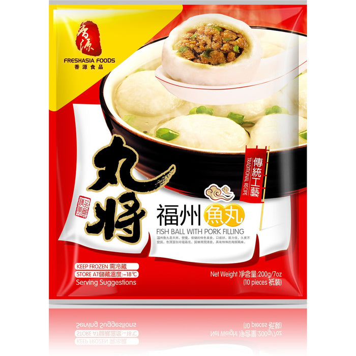 FRESH ASIA FISH BALL WITH PORK FILLING 200G  香源丸将系列 福州魚丸