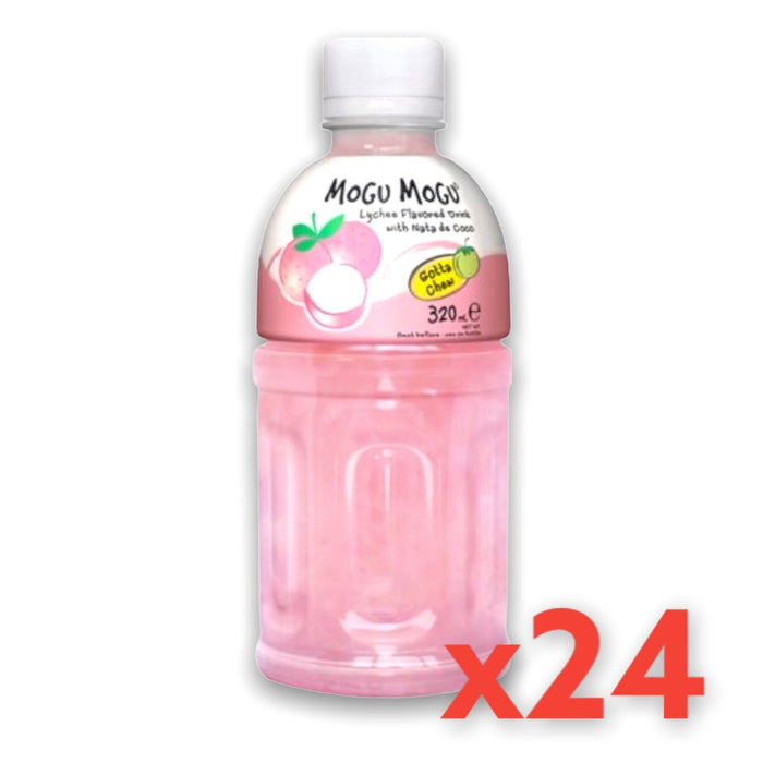 MOGU MOGU LYCHEE NATA DE COCO DRINK, CASE OF 24