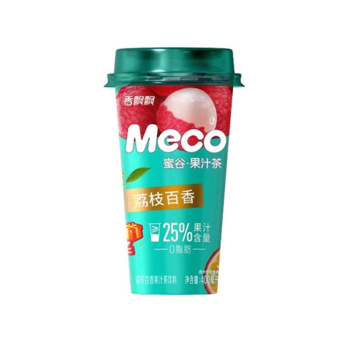 XIANG PIAO PIAO LYCHEE PASSION FRUIT TEA 400ML 香飄飄蜜谷果汁荔枝百香