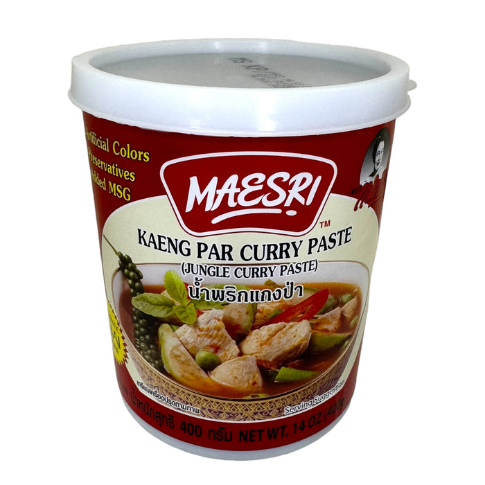MAESRI HALAL KAENG PAR CURRY PASTE - JUNGLE CURRY PASTE- 400G