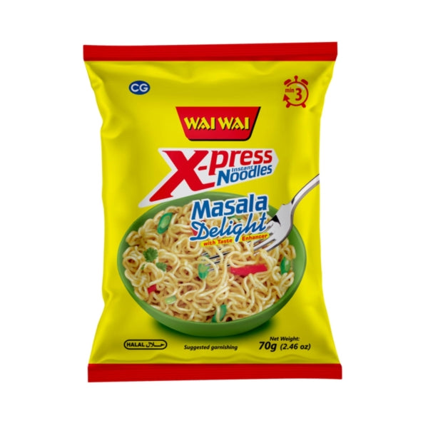 WAI WAI XPRESS MASALA DELIGHT NOODLE PACKET - 70G