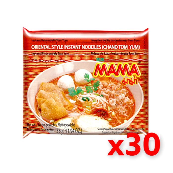 MAMA CHAND TOM YUM NOODLE, Case of 30 - 55G