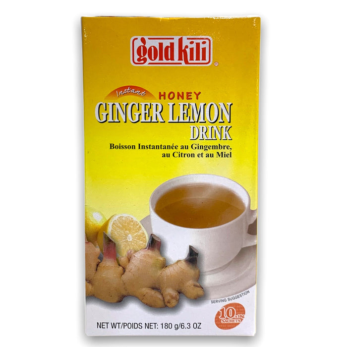 GOLD KILI HONEY GINGER LEMON DRINK 10袋180G即溶蜂蜜柠檬姜晶