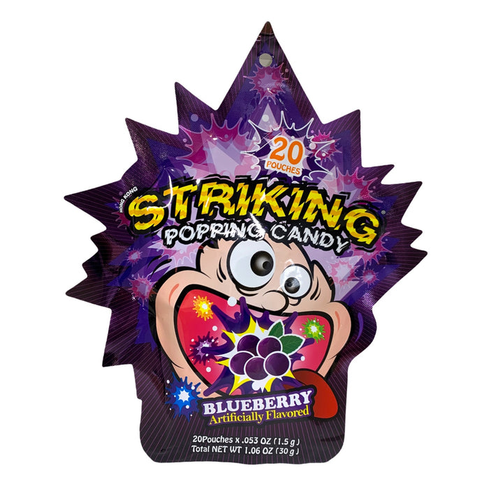 STRIKING BLUEBERRY POPPING CANDY - 30G