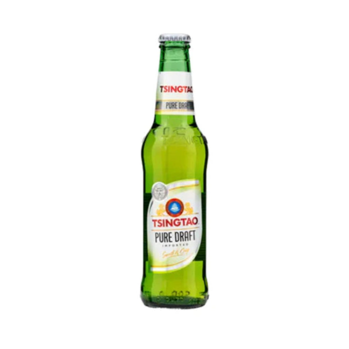 TSINGTAO PURE DRAFT BEER 4.3% 316ML 青島純生啤酒