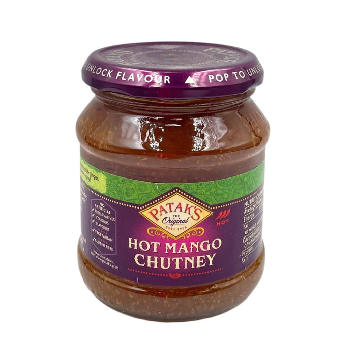 PATAK'S HOT MANGO CHUTNEY 340G